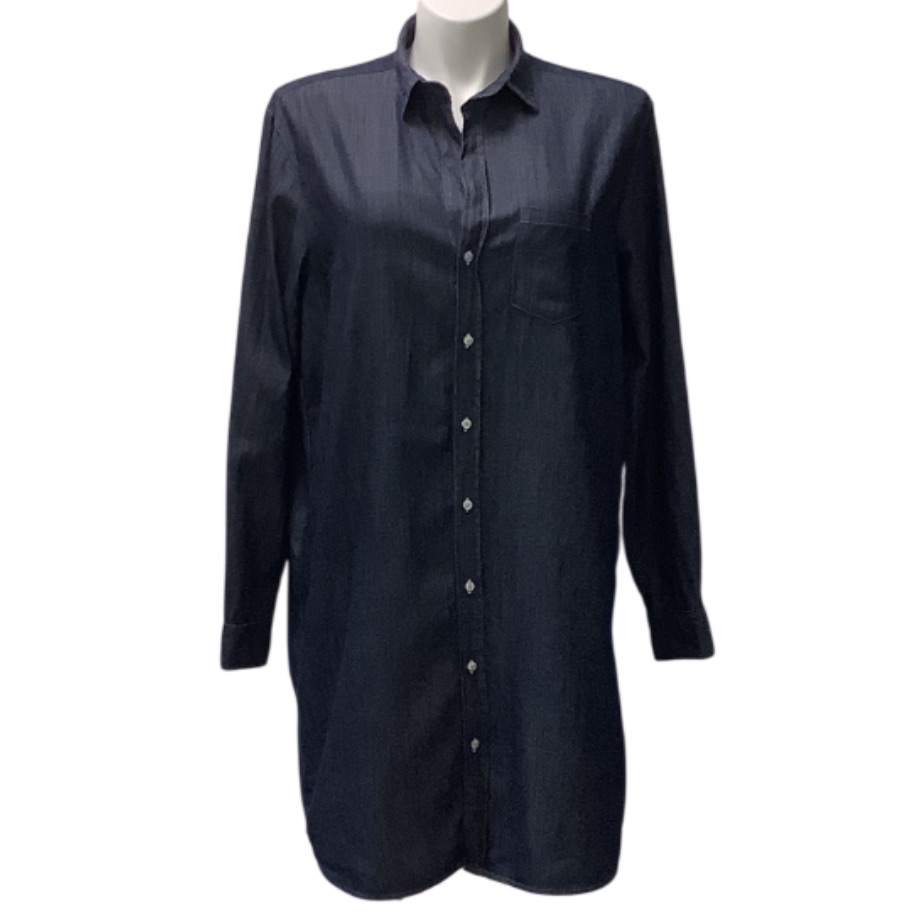 Frank & Eileen Dark Blue Denim Casual Shirt Dress Mary Size Xl 100% Cotton